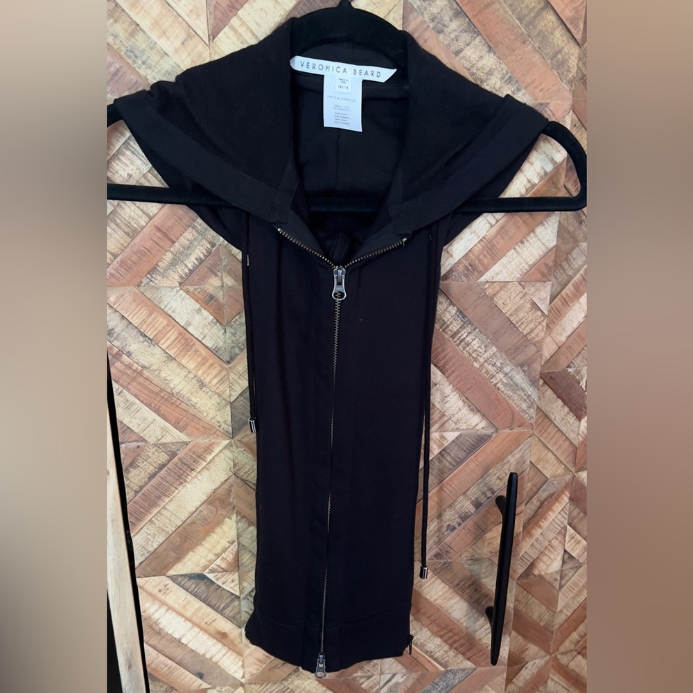 Veronica Beard Black Dickey Hoodie